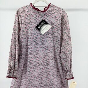 Vtg Distinctive Sz M Pink Floral‎ Prairiecore Cottagecore Long Sleeve Costume